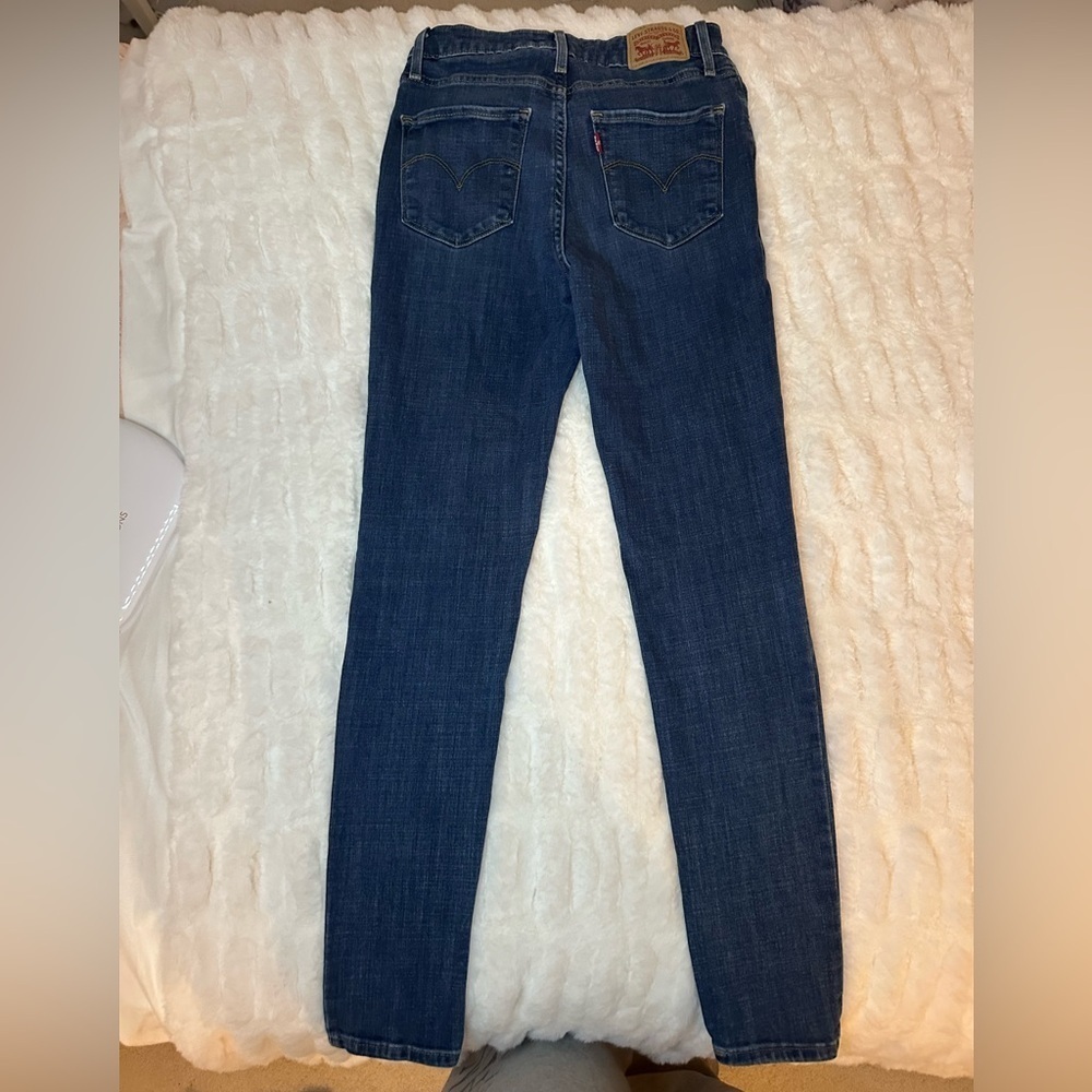 Levi's 721 High Rise Skinny Jeans Size 27 - Picture 7 of 9